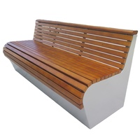 Table et chaises en bois plastique pour dîner en plein air, terrasse, hôtel, restaurant, parc moderne, table de pique-nique, table en bois avec banc