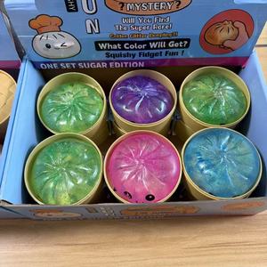 2026 Hot Sale Colorful Dumpling Squishy Toy Soft Bun <b>Squeeze</b> Toy Stress Relief Fidget Toy Multi Color Set for Kids - Product Image 6