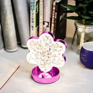 Bella forma di fiore regalo per bambini amante regalo fiore modellazione lampada da tavolo ragazza camera da letto decorazione letto piccola lampada da notte