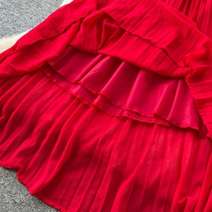 Vestido Casual de Primavera para Mujer, Cuello Camisero, Manga Larga, Color Sólido, Cintura Alta, Corte en A, Vestido Midi Elegante - Product Image 6