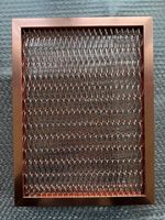 Grillage décoratif en aluminium personnalisé, étanche, pour inserts de meubles de cuisine et de villa