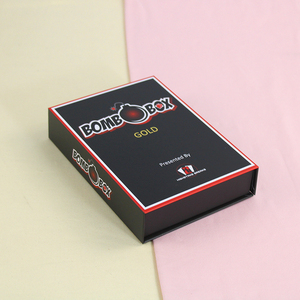 Luxury Small <b>Black</b> Fancy Magnetic Flip Top <b>Gift</b> <b>Box</b> Cosmetics Packaging <b>Box</b> - Product Image 3