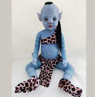 R & B-poupée réaliste Reborn en Silicone, jouet à cheveux courts, Alien, Avatar, Real Baby Dolls, Reborn, 22 pouces
