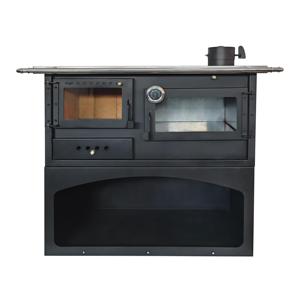 Poêle à <span class=keywords><strong>bois</strong></span> portable moderne en acier au carbone, four à barbecue, foyer autoportant 7KW, chauffage décoratif pour villa et salon - Product Image 1
