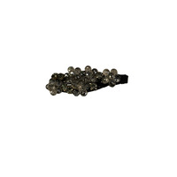 Pince à cheveux haut de gamme en cristal pour femme, style coréen, luxe léger, design circulaire géométrique incrusté de diamants