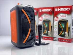 QS-2405 fabbrica all'ingrosso portatile altoparlante senza fili KIMISO doppio 4 pollici corno altoparlante piccolo Subwoofer altoparlante con luci RGB - Product Image 2