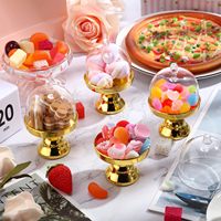 Support à gâteau mini recyclable, boîte à bonbons en plastique transparente, plateau de présentation de desserts, emballage pour fête, mariage, banquet
