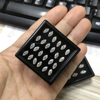 Flyinggemmes — blocs de pierres précieuses, en vrac, diamants, taillés, en stock, couleur VVS momanite