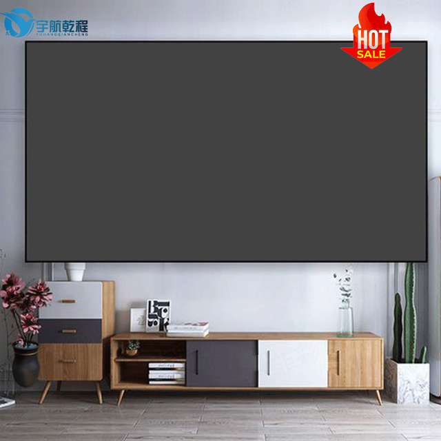 84 90 100 120 72 Inch Fixed ALR Frame Projector Screen 4K UHD Matte White Screen for Indoor Home Entertainment System
