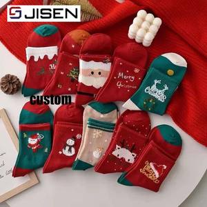 Chaussettes colorées de dessin animé créatif d'usine personnalisé Offre Spéciale femmes homme anti-transpirant Chaussettes de Noël de longueur d'équipage - Product Image 3