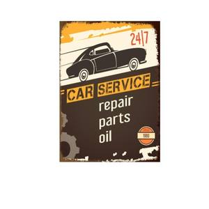 Placa de Metal Vintage Retrô, Sinalização de Carros de Estrada Retrô, Pôsteres de Lata, Decoração de Parede para Bar e Garagem, Pintura Artesanal - Product Image 4