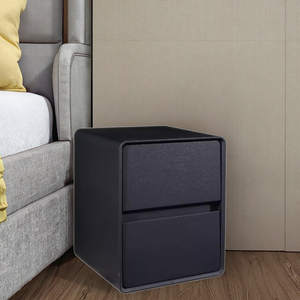 Недорогая, креативная, минималистичная прикроватная тумбочка, не требующая сборки, современная прикроватная тумбочка кремового цвета для небольших спален. - Product Image 2