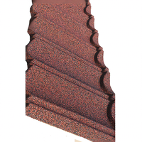 Tôle de Toiture Ondulée en Acier Revêtue de Pierre, Calibre 26, 0,50 mm, Design Moderne, pour Capuchons de Toit, Hôtels et Maisons de Plage, Toiture Décorative