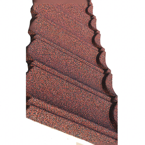 Tôle de Toiture Ondulée en <span class=keywords><strong>Acier</strong></span> Revêtue de Pierre, Calibre 26, 0,50 mm, Design Moderne, <span class=keywords><strong>pour</strong></span> Capuchons de Toit, Hôtels et Maisons de Plage, Toiture Décorative - Product Image 3