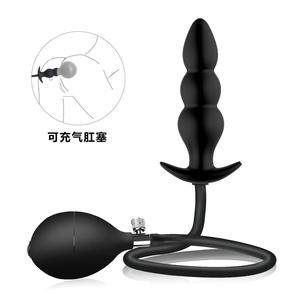Siliconen Enorme Butt Plug Uitbreidbaar Massageapparaat Opblaasbare Anale Plug Uitbreidbare Butt Dilatator - Product Image 6