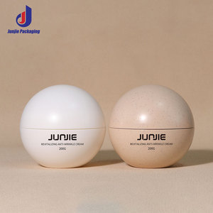 200g cơ thể chà container bóng hình chăm sóc da lọ mỹ phẩm kem Nhựa <span class=keywords><strong>Jar</strong></span> với logo phân hủy sinh học rơm lúa mì <span class=keywords><strong>Jar</strong></span> - Product Image 4