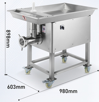 Broyeur à viande électrique vertical commercial Baiwin, robuste, 3000 W, pour boucherie, restauration, viande congelée