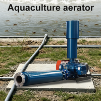 Souffleur à lobes électrique AC OEM 5HP 10HP 15HP à déplacement positif pour l'aération des étangs d'aquaculture (poissons et crevettes)
