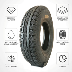 Neumático de Motocicleta Reforzado de Caucho 400-8 Y84 8PR, Personalizado de Fábrica, Antipinchazos, para Enduro en Riesas de Piedra Caliza Montañosas - Product Image 2