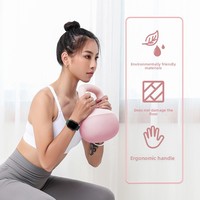 Kettlebell rose lesté et souple pour femmes, idéal pour le renforcement des fessiers et le tonification des jambes, équipement d'entraînement de force à domicile pour les fessiers