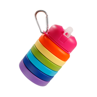 Leatchliving Best Seller Bouteille d'eau pliable en silicone réutilisable sans BPA et non toxique à prix abordable