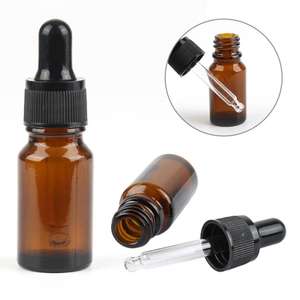 En Stock: Botella de Vidrio con Gotero de 5ml, 10ml, 15ml, 20ml, 30ml, 50ml, 100ml, Color Ámbar, para Aromaterapia y Aceites Esenciales - Product Image 2