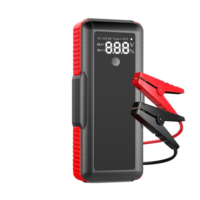 Portable 1000A 12V Car & Motorcycle Battery Starter with LED Light Versatile Emergency Jump Booster for Car Repair Solution