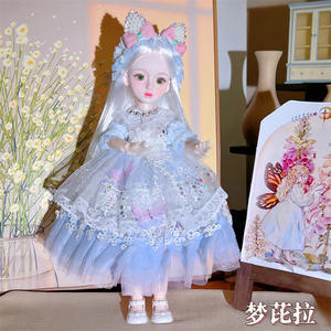 ตุ๊กตา BJD ใหม่ ขนาด 1/6 สำหรับเด็กผู้หญิง ตุ๊กตาข้อต่อแบบ DIY ขนาด 30 ซม. พร้อมชุดเดรส ของเล่นเด็กผู้หญิง ของขวัญสำหรับเด็กผู้หญิง - Product Image 4