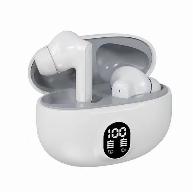 TWS In-Ear Earbuds BT V5.4 Touch Control IPX5 Waterproof Stereo Sound AAC Digital Display Earphones with Type-C Charging