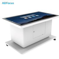 Écran capacitif de table intelligente interactive de 43,49,55,65 pouces avec logiciel de jeu d'intelligence pour enfants et logiciel de tableau blanc