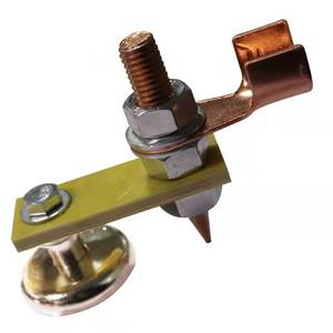 Nouvelle arrivée : pince <span class=keywords><strong>de</strong></span> terre en cuivre rouge, pinces électriques avec aimants <span class=keywords><strong>de</strong></span> soudage, force <span class=keywords><strong>de</strong></span> traction <span class=keywords><strong>de</strong></span> 40 kg et 165 A pour le soudage et la brasage - Product Image 4