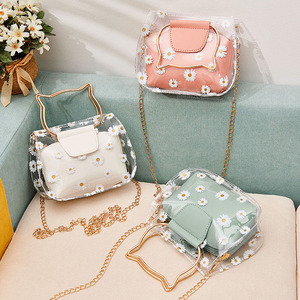 Petit sac à bandoulière transparent en PVC pour femmes et filles, sac à main, portefeuille, porte-téléphone, sacs à main et pochettes, sac messager à bandoulière - Product Image 3