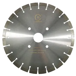 Disque diamant segmenté soudé au laser de 14 pouces 350mm 370mm 320mm lame de scie à coupe humide sèche pour pierre de granit dur