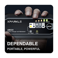 Chargeur de batterie de voiture intelligent 12V, entreteneur de batterie automatique avec mode de réparation pour batteries automobiles