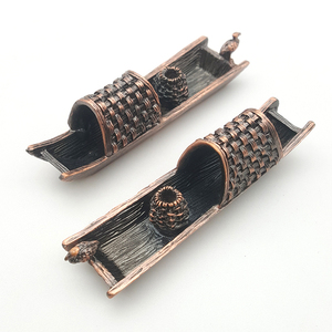 <span class=keywords><strong>Creativa</strong></span> de Mano tallada pequeño barco forma de Metal incienso insertar hogar incienso herramienta Accesorios - Product Image 5