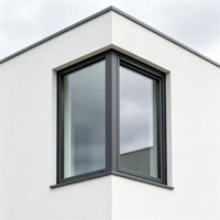 Thermisch Getrenntes Aluminium-Drehkippfenster mit Schmalem Rahmen, Doppelverglasung mit Argonfüllung, CE-Standard für Europäische Projekte