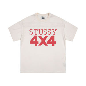 เสื้อยืดสไตล์เจอร์ซีย์แขนสั้นทรงหลวมแบรนด์อินเทรนด์ ซีรีส์เสื้อเจอร์ซีย์ลำลองสำหรับเล่นกีฬา พิมพ์ลายตัวอักษรได้ตามต้องการ เสื้อคลาสสิก - Product Image 6