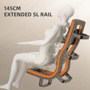 Fauteuil <span class=keywords><strong>de</strong></span> massage commercial haut <span class=keywords><strong>de</strong></span> gamme Leercon avec piste SL, IA vocale, massage 4D, rouleaux pour les mollets et éclairage LED changeant - Product Image 5