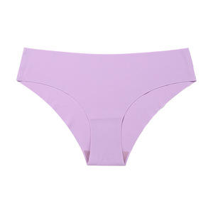 Cuidado de la piel suave diseño Simple fino transpirable colorido <span class=keywords><strong>chicas</strong></span> jóvenes apretado algodón bragas sin costuras para damas <span class=keywords><strong>ropa</strong></span> <span class=keywords><strong>interior</strong></span> - Product Image 1