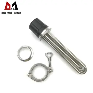 3.6kw Beer Brewing Incoloy Heating Element Bsp1" 1.5'' 2''Tri Clover Clamp Tubular Flange Immersion Heater
