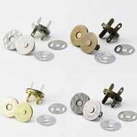Fermoirs magnétiques carrés personnalisés 18 mm, boutons aimantés en terres rares pour sacs fins, boucle/verrou magnétique industriel