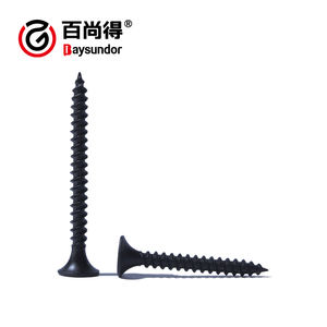 <span class=keywords><strong>Vis</strong></span> à cloison sèche à filetage fin, métrique, classe 10, tête en bugle, phosphatée noire, pour la construction en bois et en métal, acier au carbone - Product Image 3