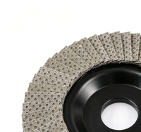 Disque à lamelles en carbure de silicium haute résistance et hautement abrasif, meule de ponçage, tampon de polissage diamanté électrolytique mixte 4,5 pouces, personnalisable OEM