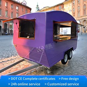 Camions de crème glacée commerciaux personnalisés 2025, remorques de restauration, camions de nourriture mobiles OEM avec cuisine complète à vendre - Product Image 2