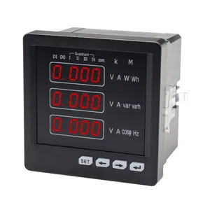 Submeter ac voltmetre ac güç watt dijital ölçüm 3 faz metre enerji metre ampermetre