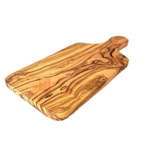 Planche à Découper époxy Et Bois D'olivier Fait Main - Orange Décoratif