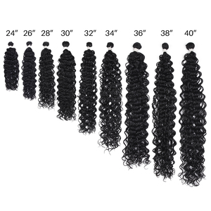 Extensions de cheveux naturels ondulés (Water <span class=keywords><strong>Wave</strong></span>) de 24 à 40 pouces, qualité supérieure 12A, non-Remy, vente en gros - Product Image 1