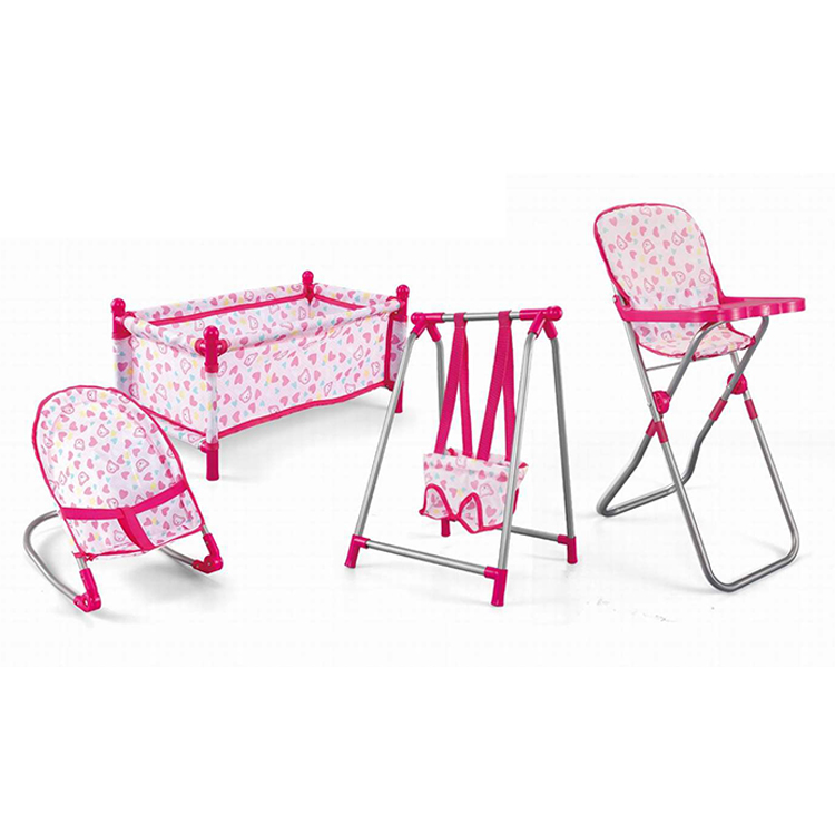 Забавная детская коляска 4 в 1, детская коляска, стул и качели и кукольная кровать