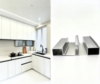 Profilé d'extrusion en aluminium à bord arrondi, anodisé, pour bordure de meuble, moulure d'angle de carrelage pour mobilier d'extérieur