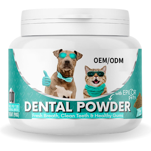 Polvo Dental para Perros y Gatos OEM/ODM, Limpia los Dientes, Encías Saludables y <span class=keywords><strong>Aliento</strong></span> Fresco, Controla la Acumulación de Placa y Sarro - Product Image 1